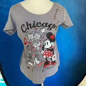 Disney Store Chicago Minnie Mouse T Shirt NWT Size Large